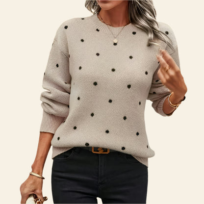 Nicole - Polka Dot Knitted Sweater