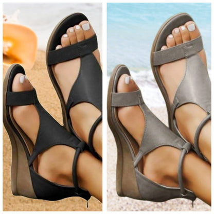 Discover ANNE™ - Stylish Orthopedic Leather Sandals with Supportive Heel