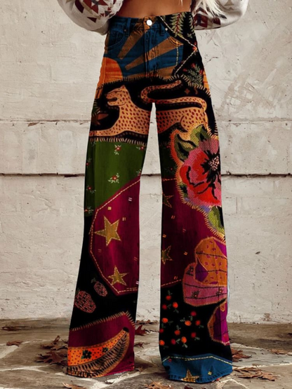 Boho Patchwork | Vintage Flared Pants