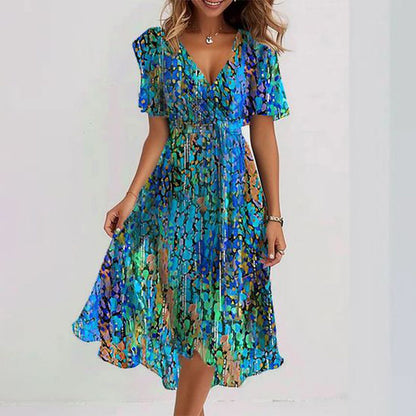 Florence Special Short Sleeve Midi Dress