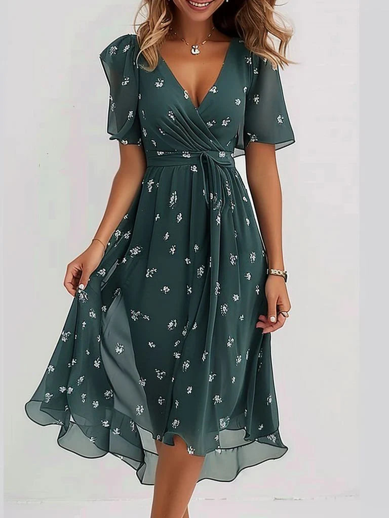 Florence Special Short Sleeve Midi Dress