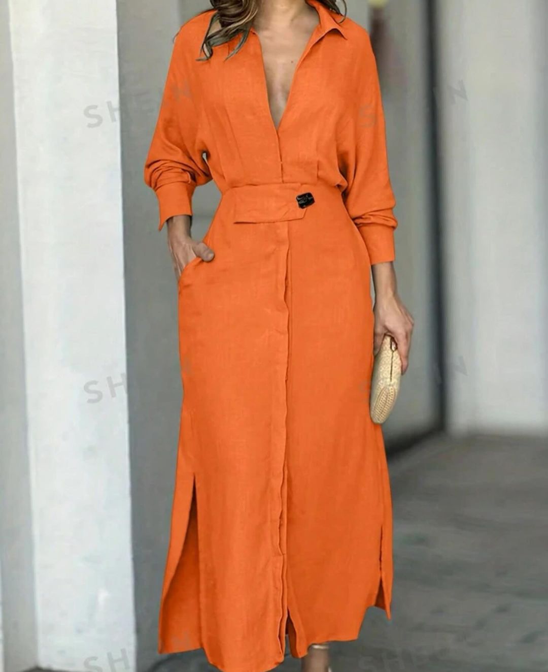 Jamie Solid color maxi dress