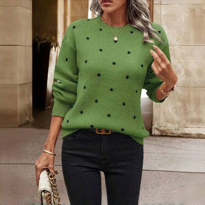 Nicole - Polka Dot Knitted Sweater