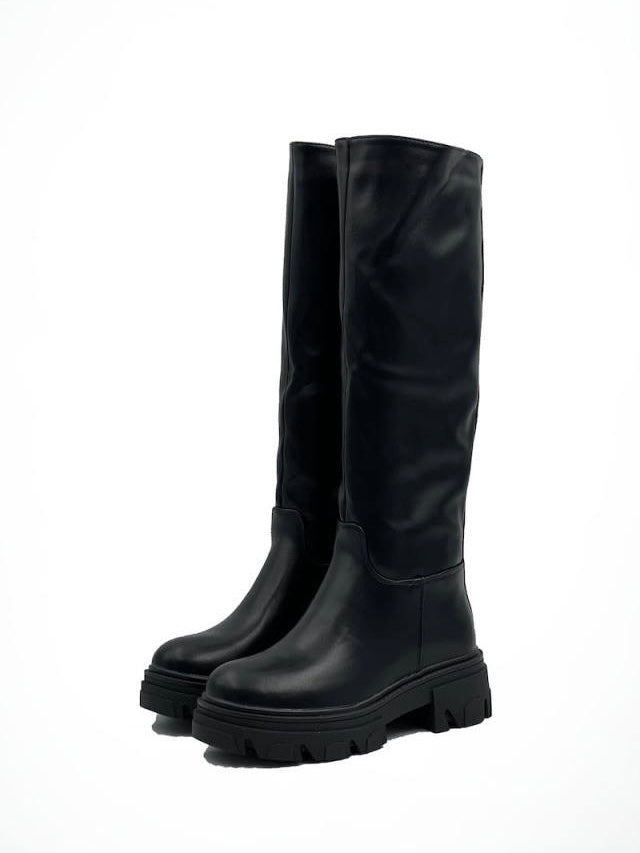 NADESH | Black High Boots