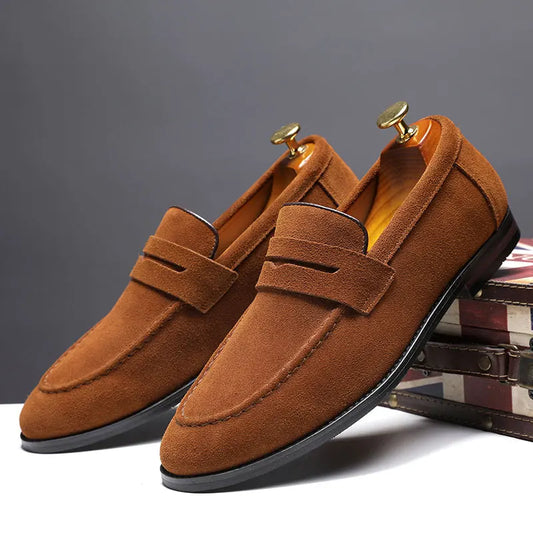 Luxurious Suede Penny Loafers