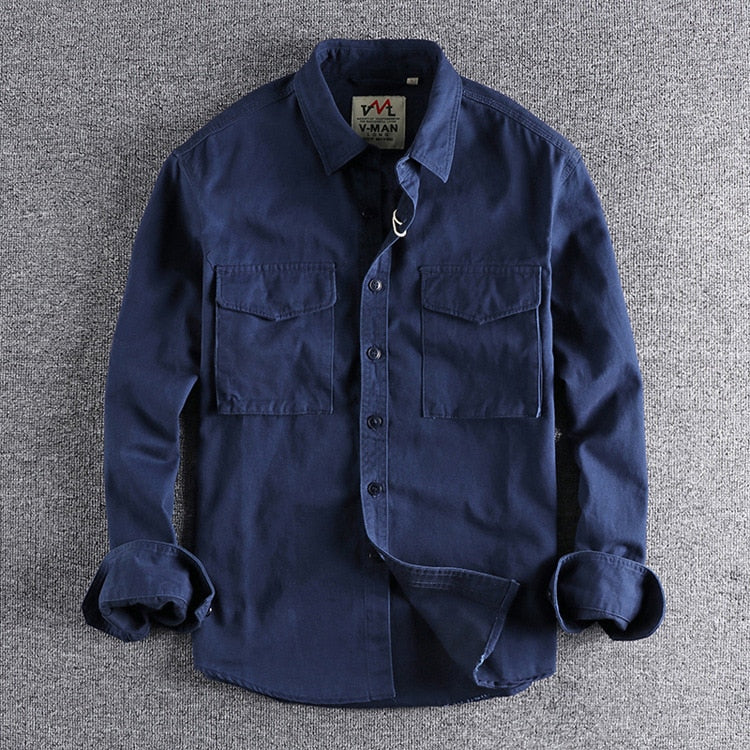 Leo | Tailored Cotton Cargo Shirt