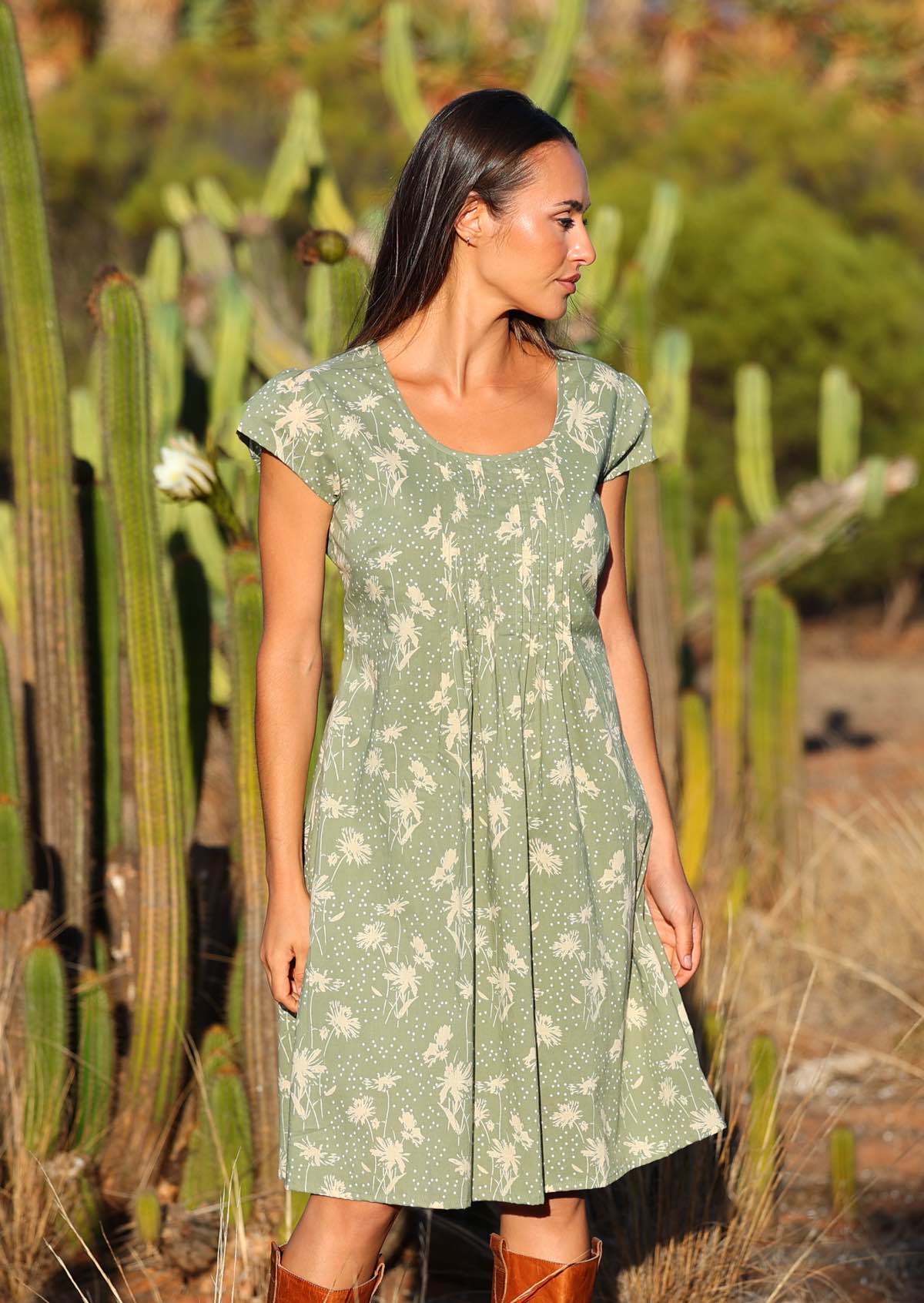 Serene Garden Dress Cascade