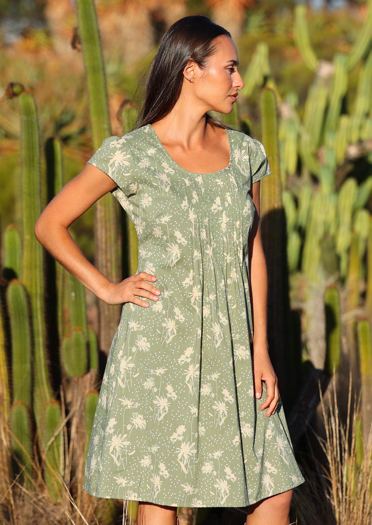 Serene Garden Dress Cascade