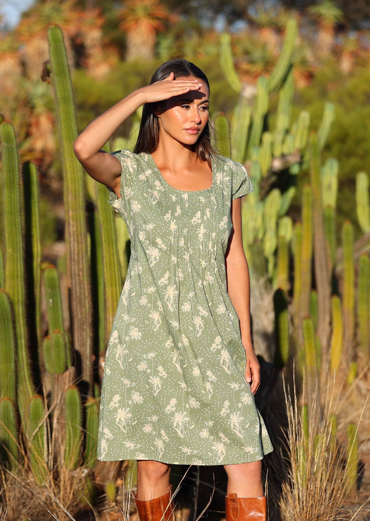 Serene Garden Dress Cascade