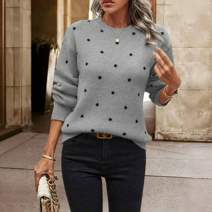 Nicole - Polka Dot Knitted Sweater