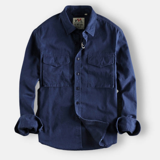 Leo | Tailored Cotton Cargo Shirt