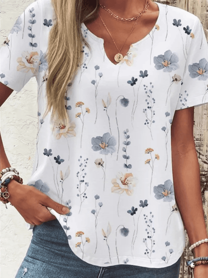 Carly | Floral Button-Up Blouse