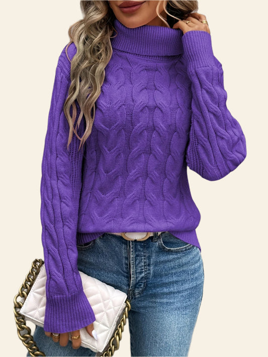 Karen | Elegant Knitted Warm Turtleneck Sweater