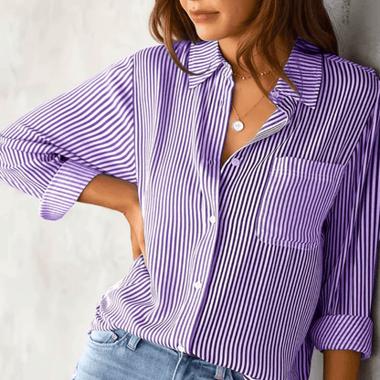 Fiona | Casual Striped Women's Blouse