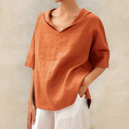 Elevate Your Everyday Style with the Jane™ Women's Casual Linen V-Neck Top