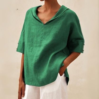 Elevate Your Everyday Style with the Jane™ Women's Casual Linen V-Neck Top