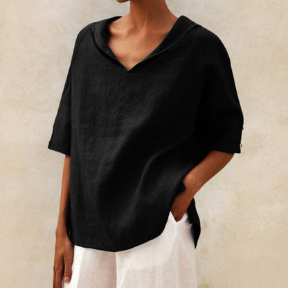 Elevate Your Everyday Style with the Jane™ Women's Casual Linen V-Neck Top