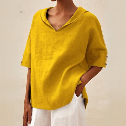 Elevate Your Everyday Style with the Jane™ Women's Casual Linen V-Neck Top