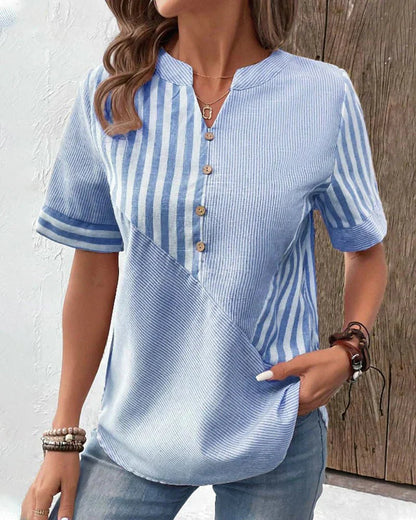 Maria™ | Elegant Striped Blouse