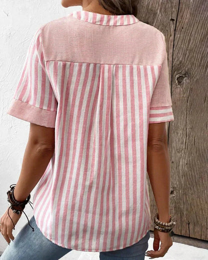 Maria™ | Elegant Striped Blouse