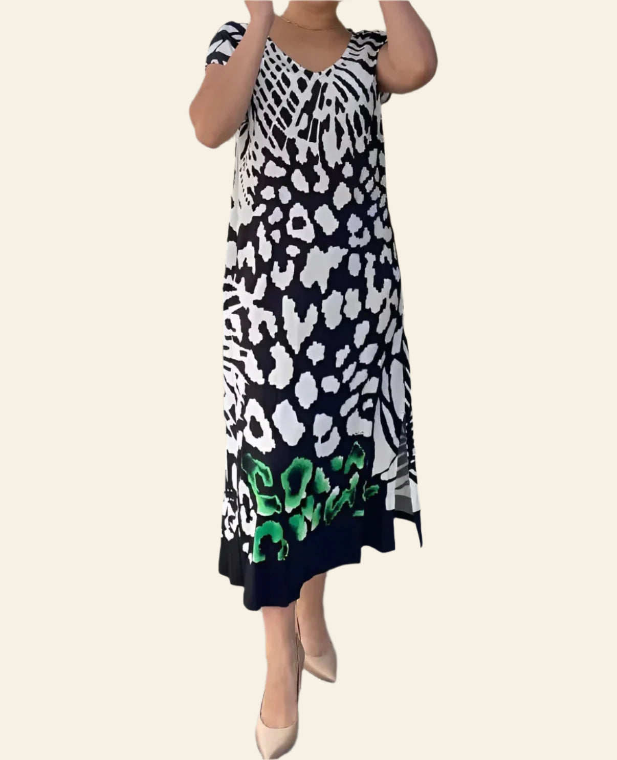 Maureen | Stylish Casual Print Dress for Effortless Elegance