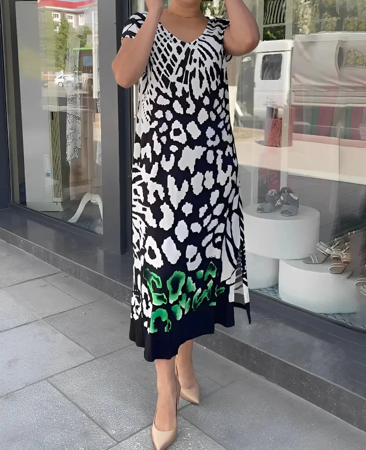 Maureen | Stylish Casual Print Dress for Effortless Elegance