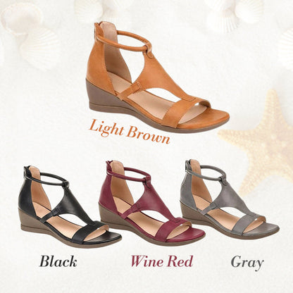 Discover ANNE™ - Stylish Orthopedic Leather Sandals with Supportive Heel