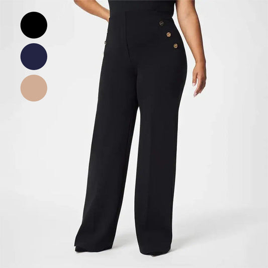 Women's Plus Size Stretch High-Waist Pants