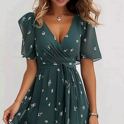 Florence Special Short Sleeve Midi Dress