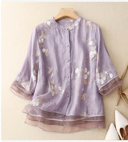 Eloise™ | Elegant Embroidered Blouse